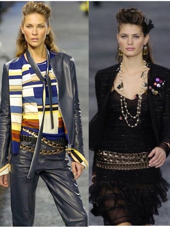 CHANEL Accessories - Rare ARCHIVE Chanel 2004 Runway Belt Karl Lagerfeld Era Leather & Gold 85